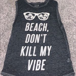 BEACH DONT KILL MY VIBE TANK